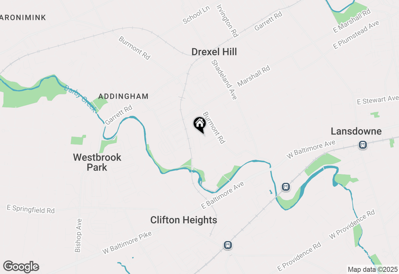 Map of 218 Bridge Street, Drexel Hill, PA 19026