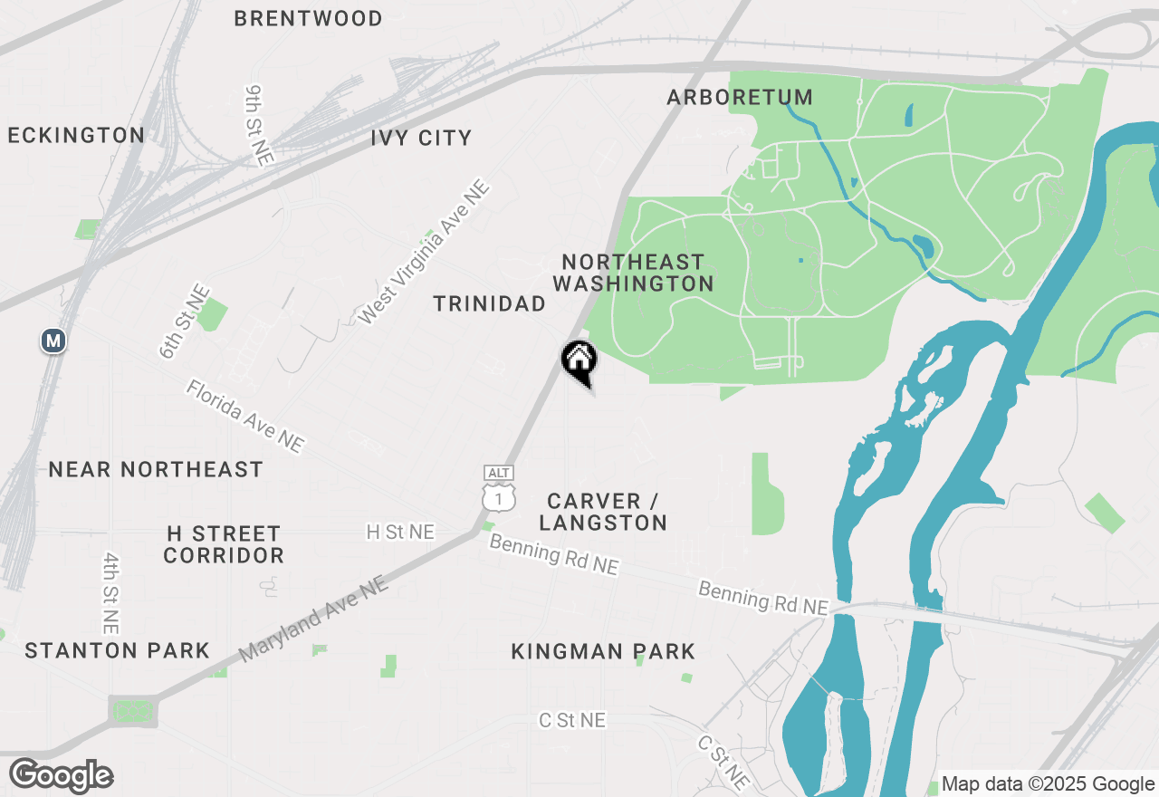Map of 1716 Lyman Place Ne, Washington, DC 20002