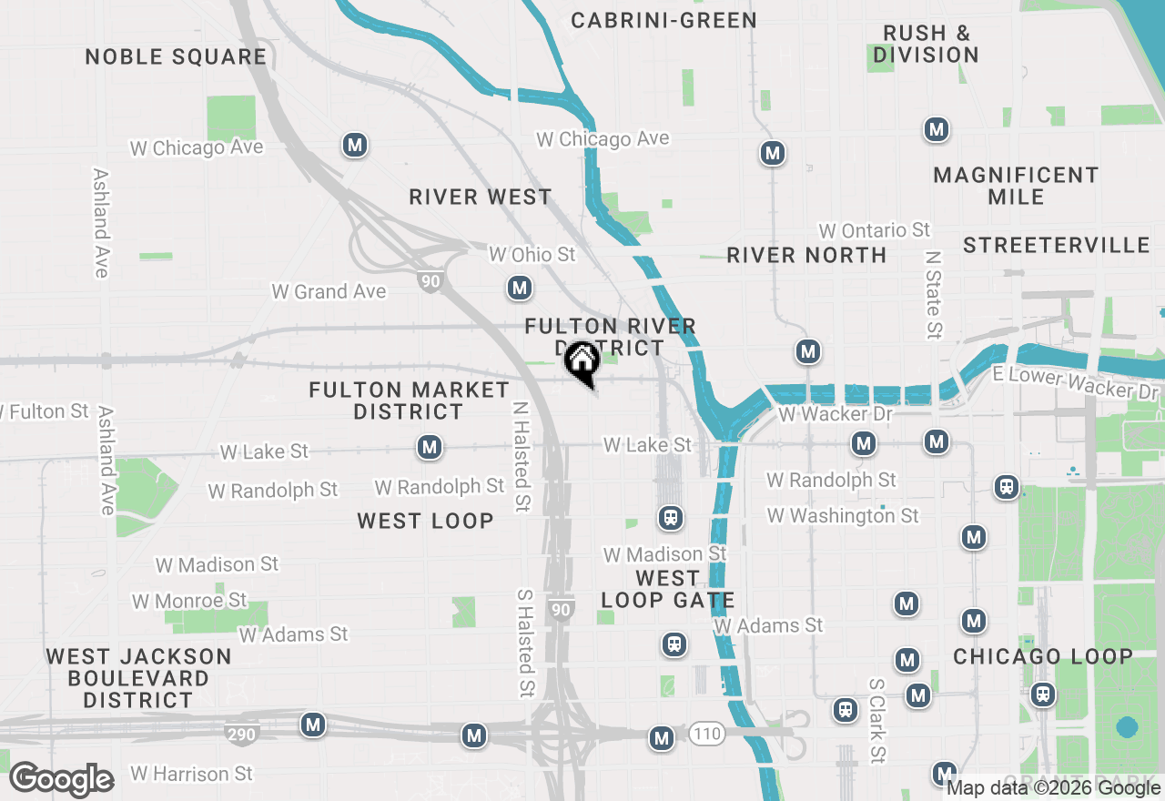 Map of 641 W Wayman Street #B, Chicago, IL 60661