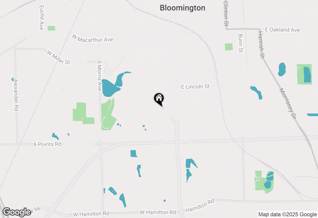 Map of 1615 S Roosevelt Avenue, Bloomington, IL 61701