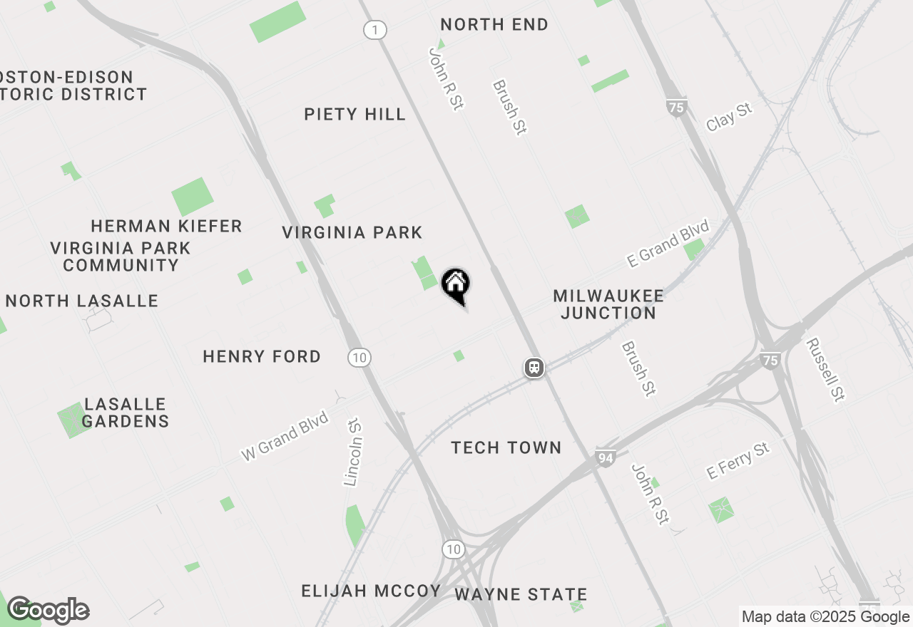 Map of 7430 2nd Avenue #0224, Detroit, MI 48202