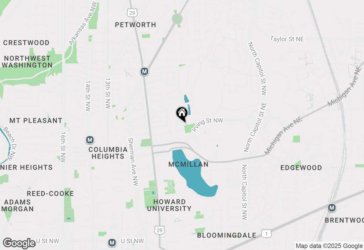 Map of 3200 Park Place Nw, Washington, DC 20010