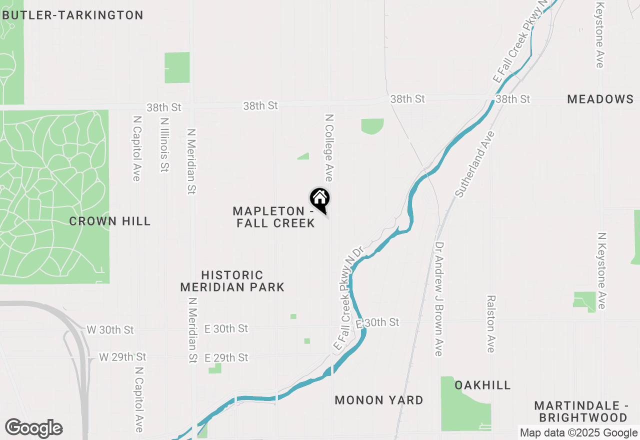 Map of 3365 Broadway Street, Indianapolis, IN 46205