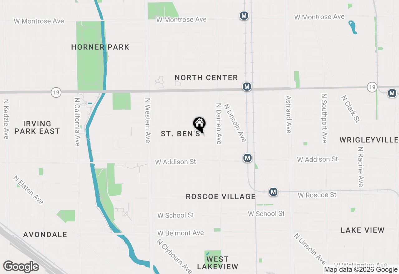 Map of 2107 W Bradley Place, Chicago, IL 60618