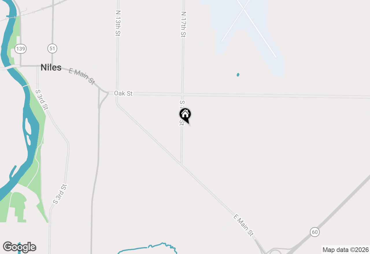 Map of 1893 Lewis Drive, Niles, MI 49120