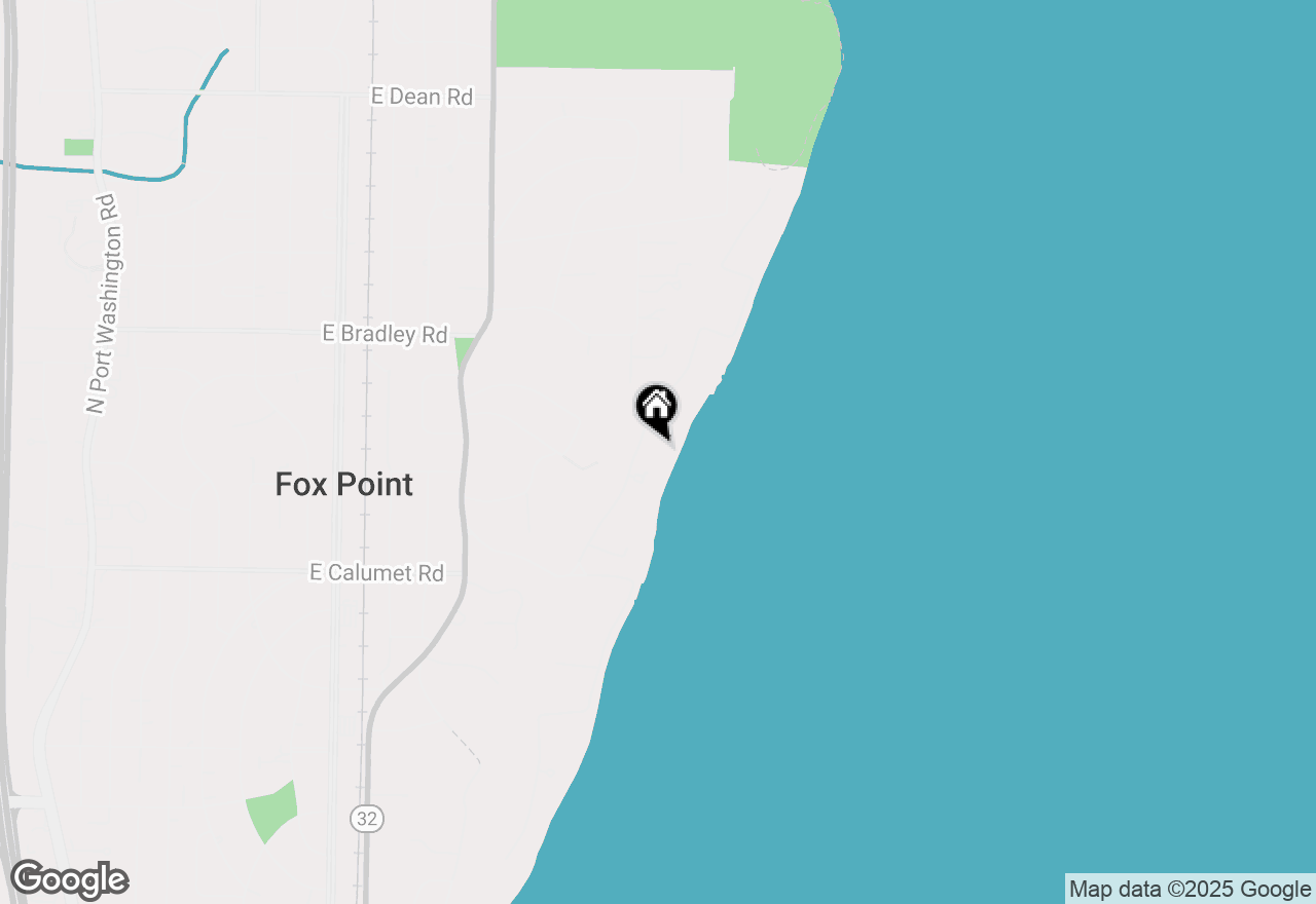Map of 7818 N Beach Dr, Fox Point, WI 53217
