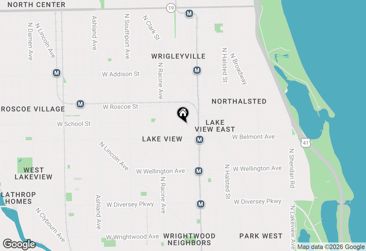 Map of 3248 N Kenmore Avenue #3, Chicago, IL 60657