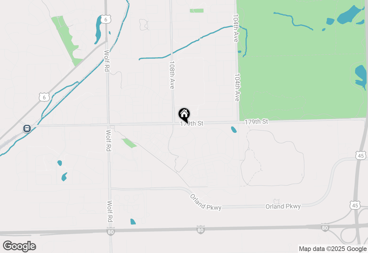 Map of 10726 Voss Drive, Orland Park, IL 60462