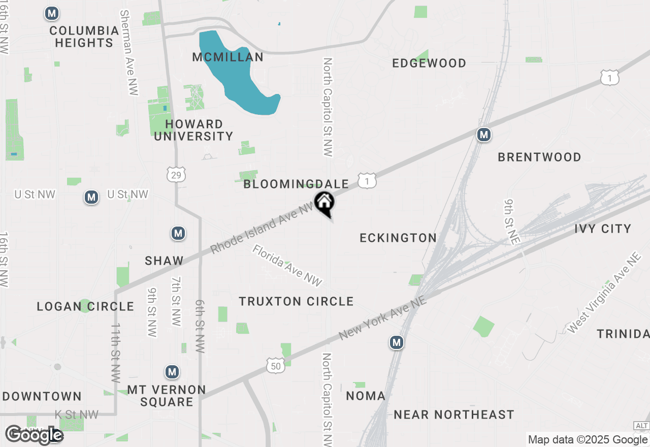 Map of 1828 North Capitol Street Nw, Washington, DC 20002