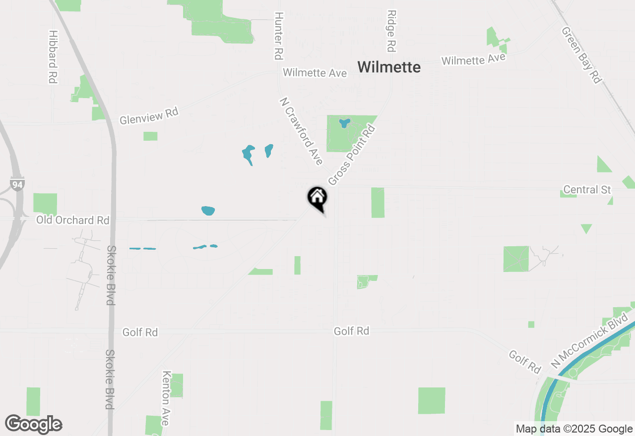 Map of 3451 Harrison Street, Evanston, IL 60201