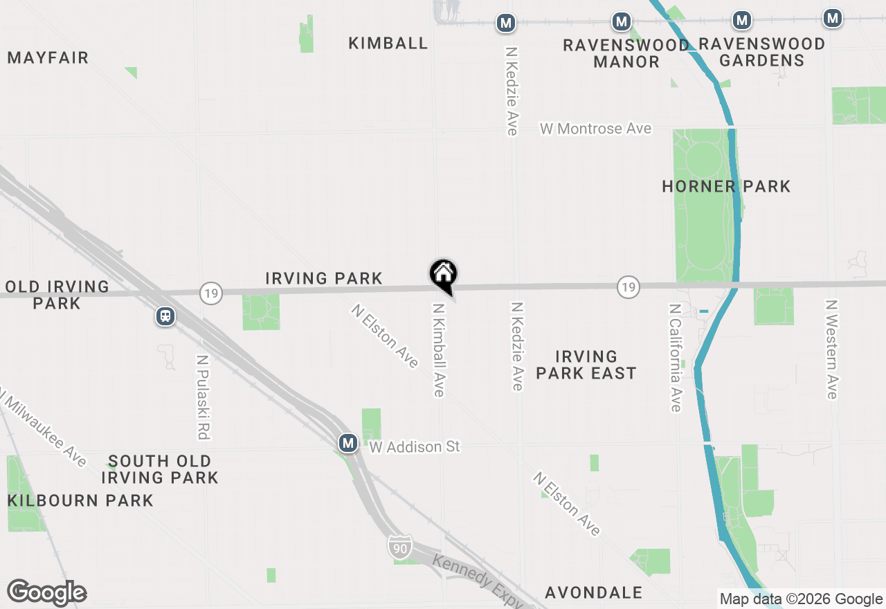 Map of 3935 N Kimball Avenue, Chicago, IL 60618