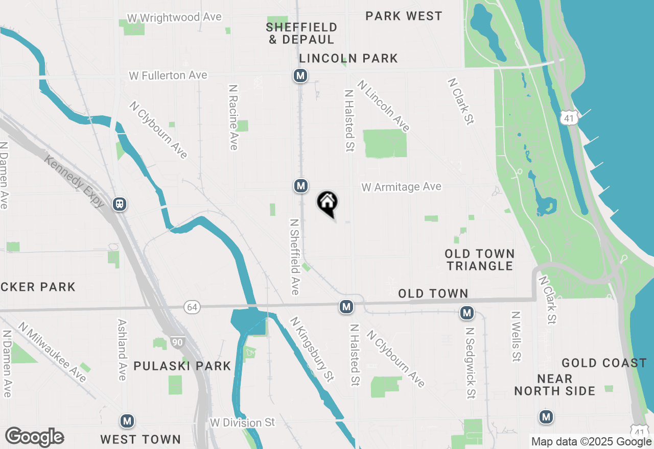Map of 1875 N Fremont Street, Chicago, IL 60614