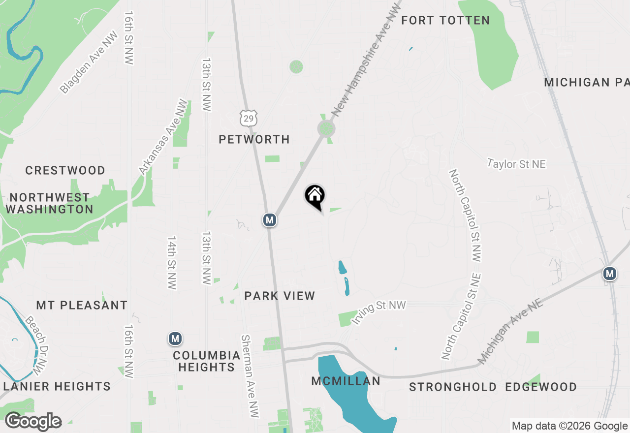 Map of 638 Rock Creek Church Road Nw #BASEMENT, Washington, DC 20010