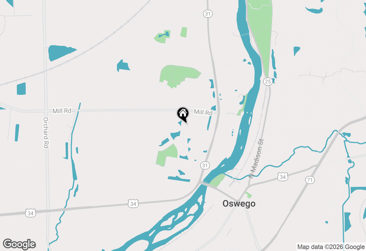 Map of 431 Badger Lane, Oswego, IL 60543