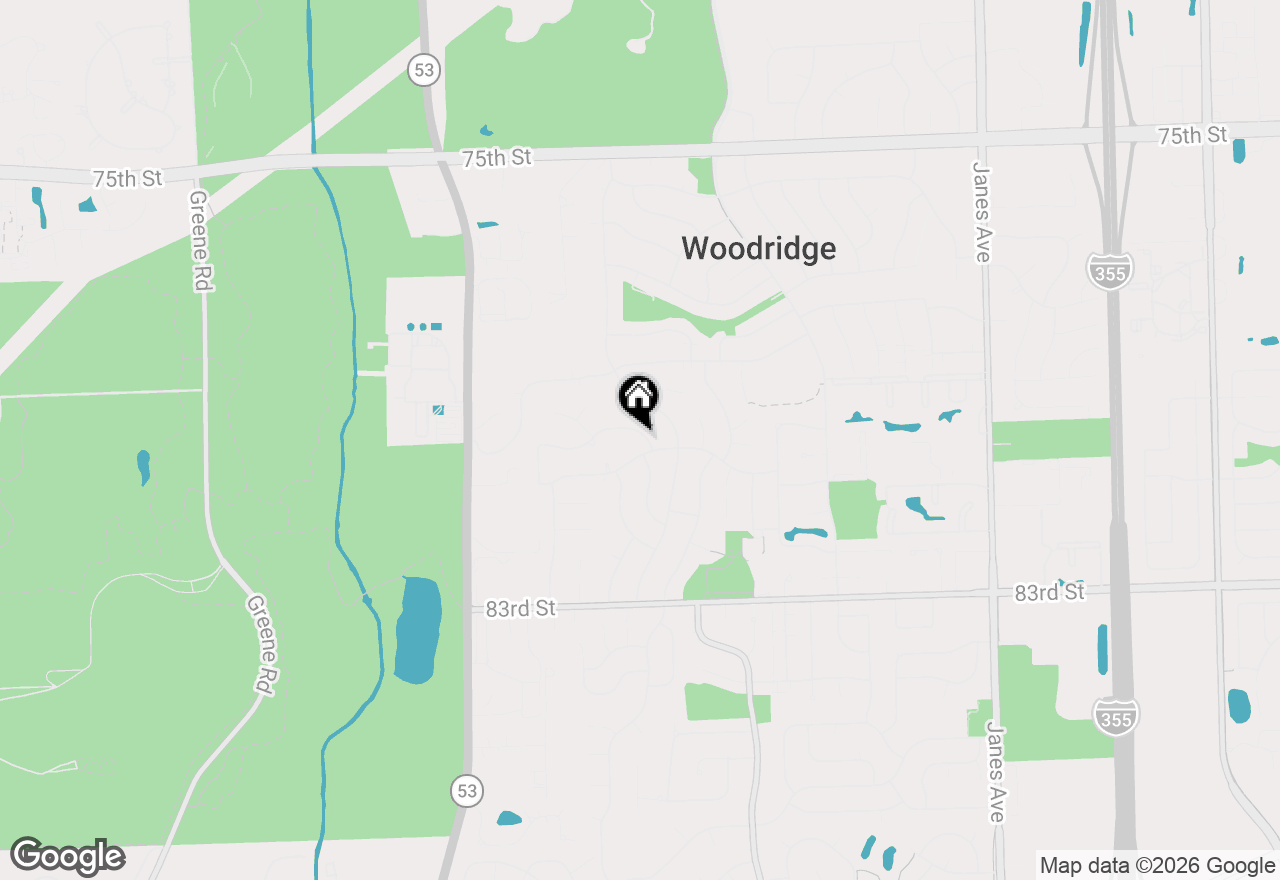 Map of 3005 Scenicwood Lane, Woodridge, IL 60517