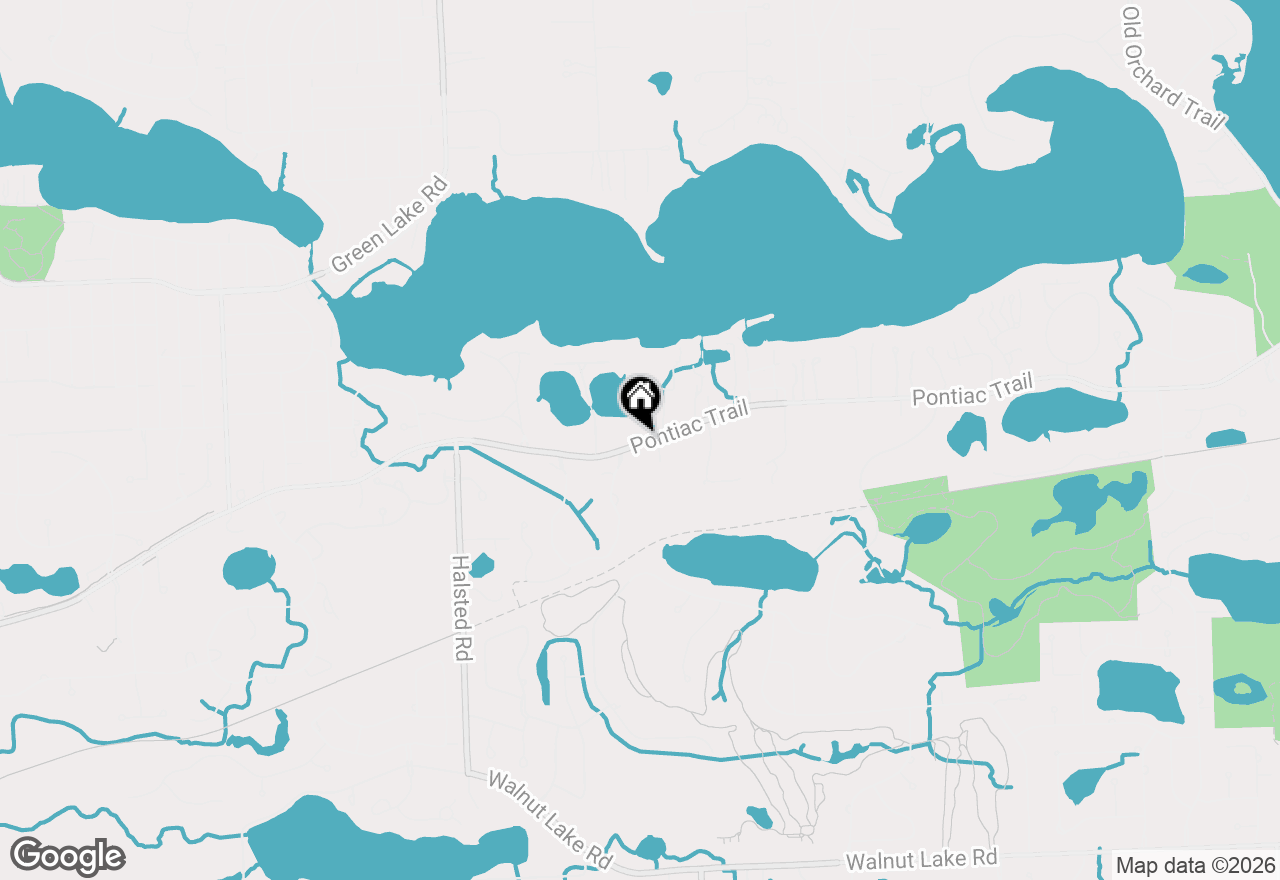 Map of 6140 Pontiac Trail, West Bloomfield, MI 48323