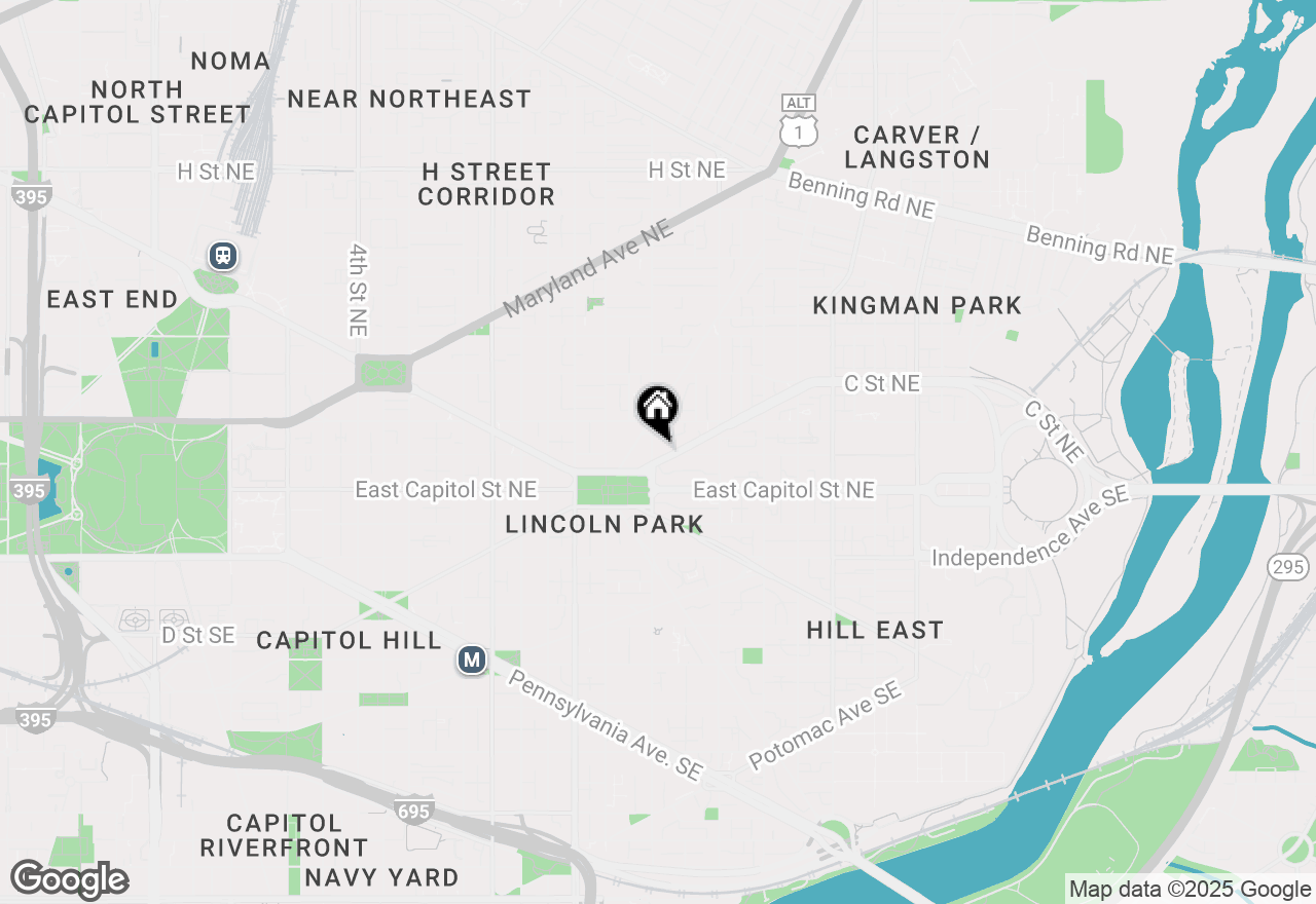 Map of 121 13th Street Ne #301, Washington, DC 20002