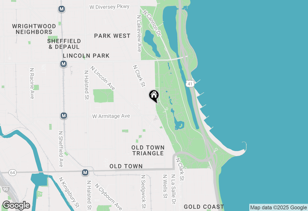 Map of 2000 N Lincoln Park West Avenue #504, Chicago, IL 60614