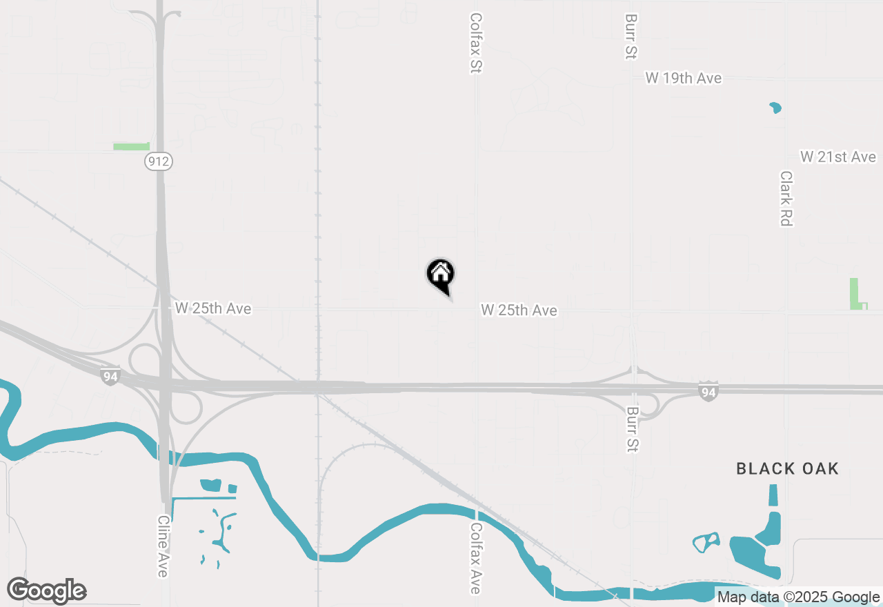 Map of 6344 W 25th Avenue, Gary, IN 46406