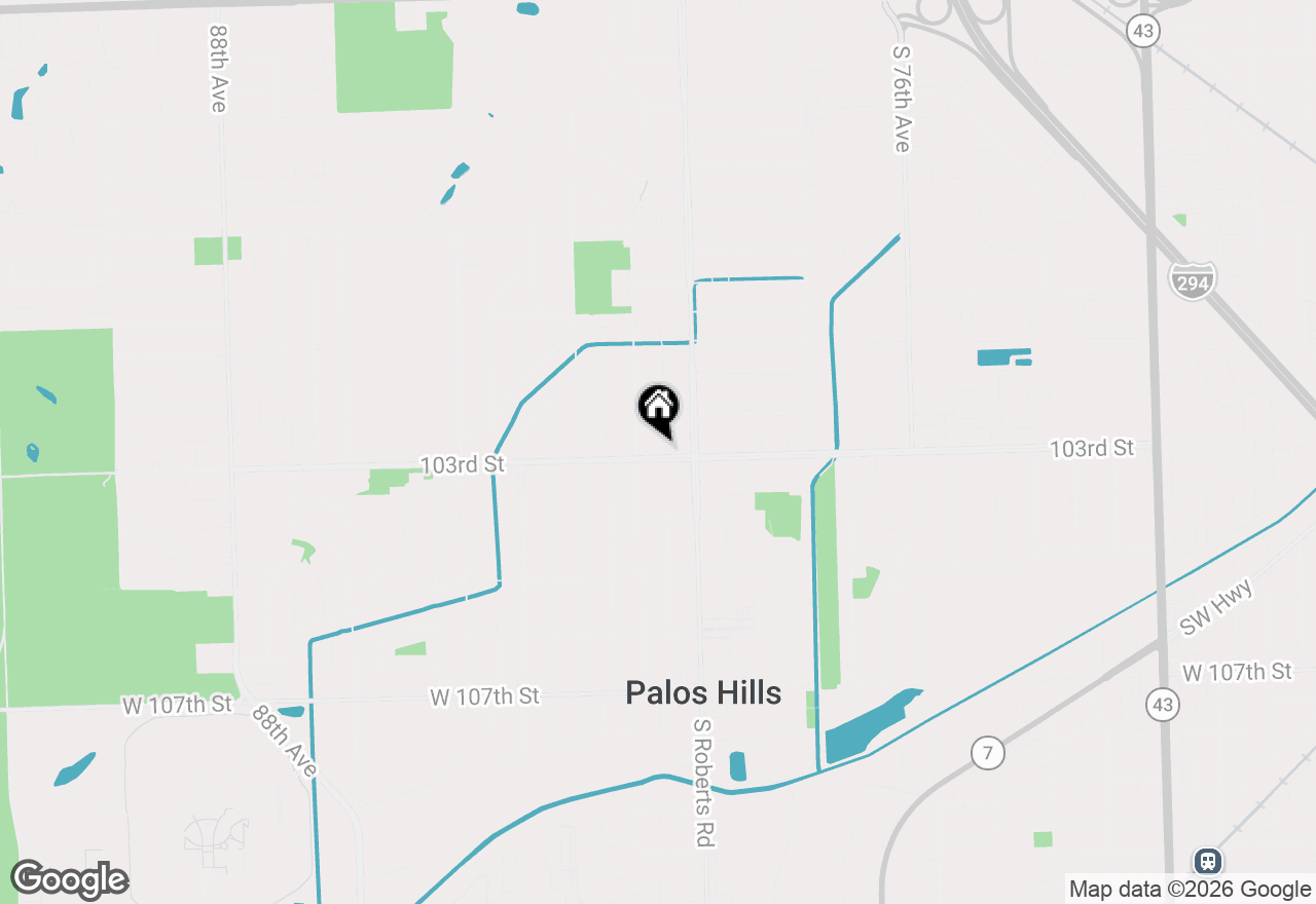 Map of 10248 S 80th Court, Palos Hills, IL 60465