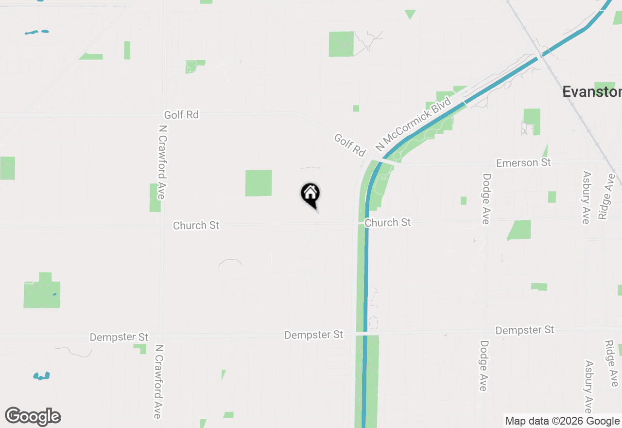 Map of 9200 E Prairie Road #209, Evanston, IL 60203