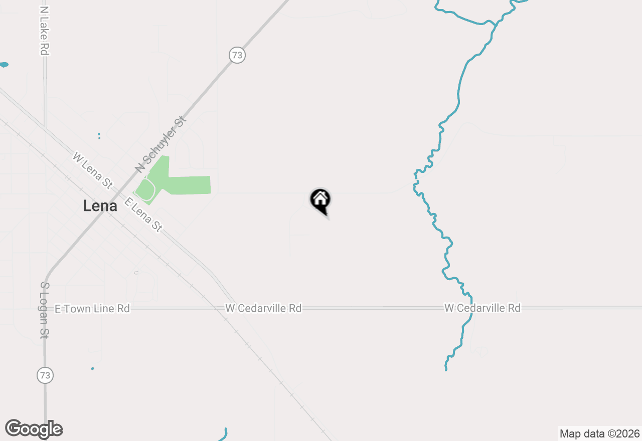 Map of 9623 Deerfield Lane, Lena, IL 61048