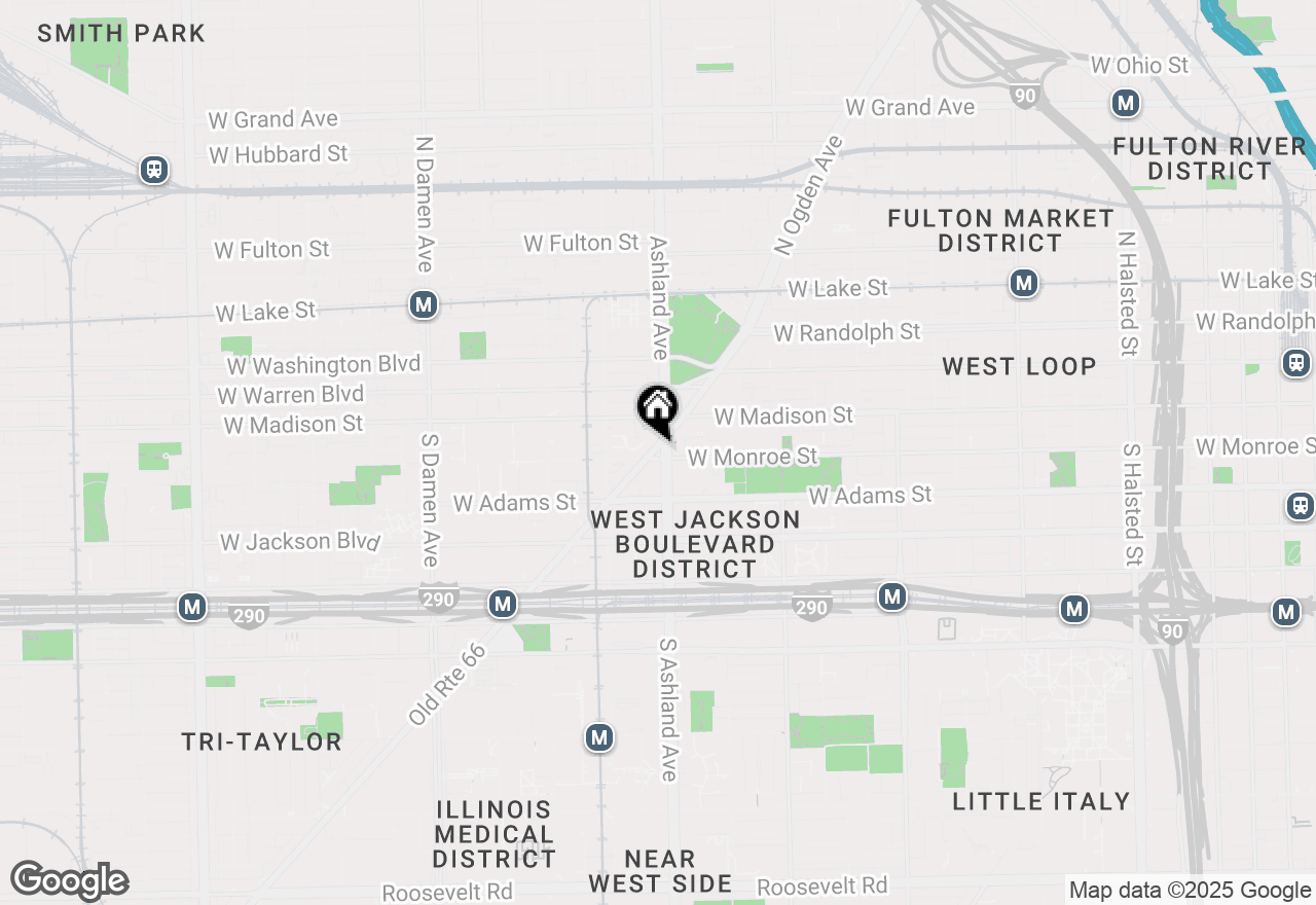 Map of 36 S Ashland Avenue #402, Chicago, IL 60607