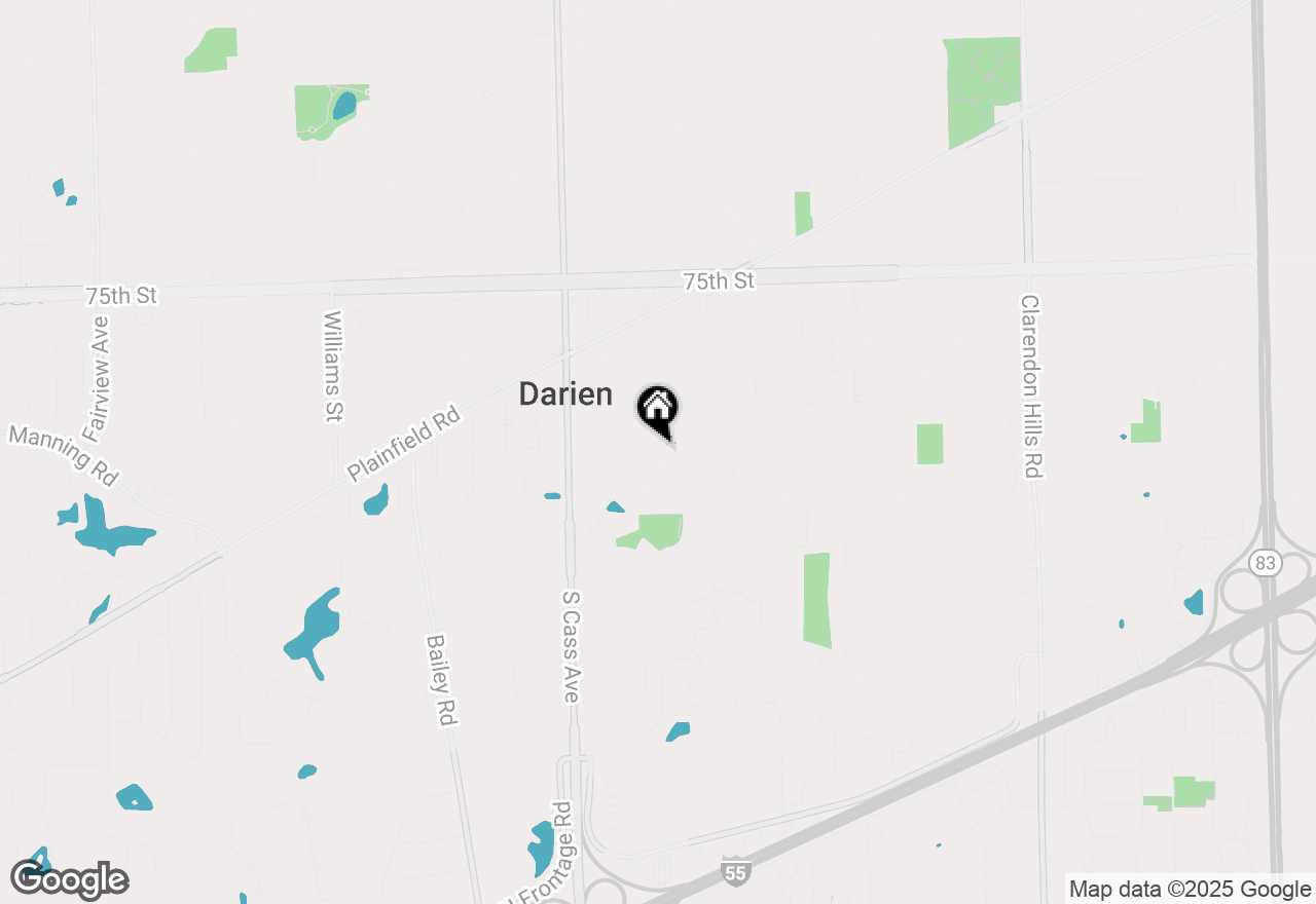 Map of 7802 Warwick Avenue, Darien, IL 60561