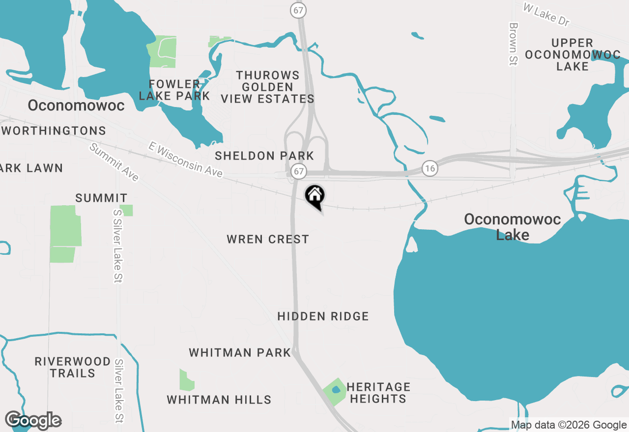 Map of 987 Lake Country Ct, Oconomowoc, WI 53066