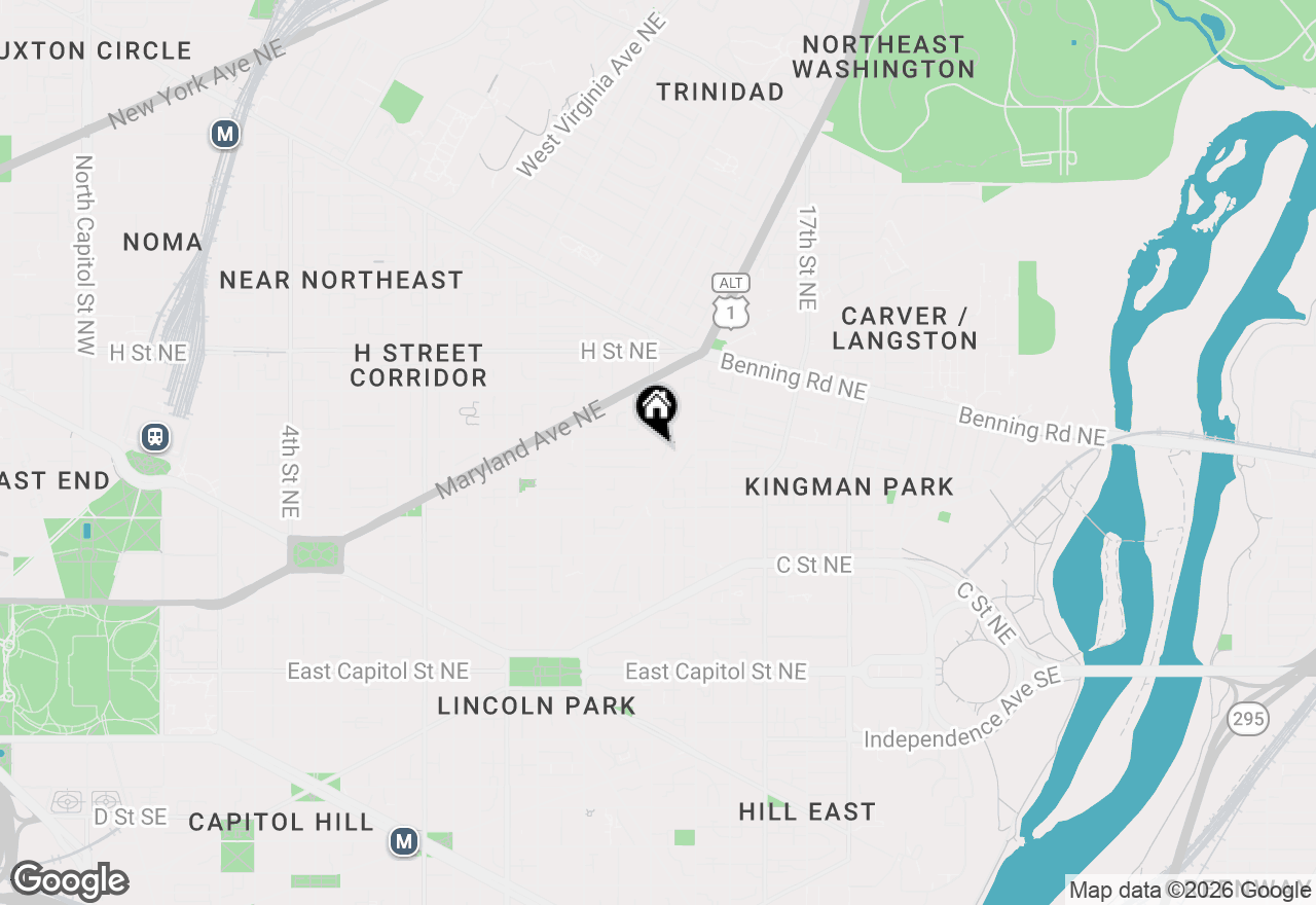 Map of 527 14th Street Ne, Washington, DC 20002