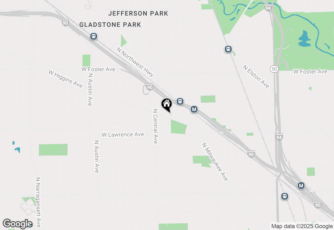 Map of 5516 W Higgins Avenue #GNW, Chicago, IL 60630