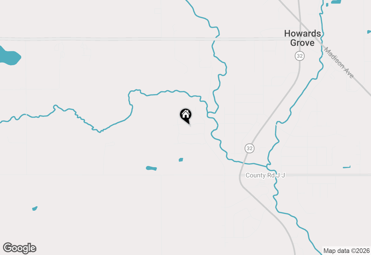 Map of 1619 Sandstone Ln, Howards Grove, WI 53083