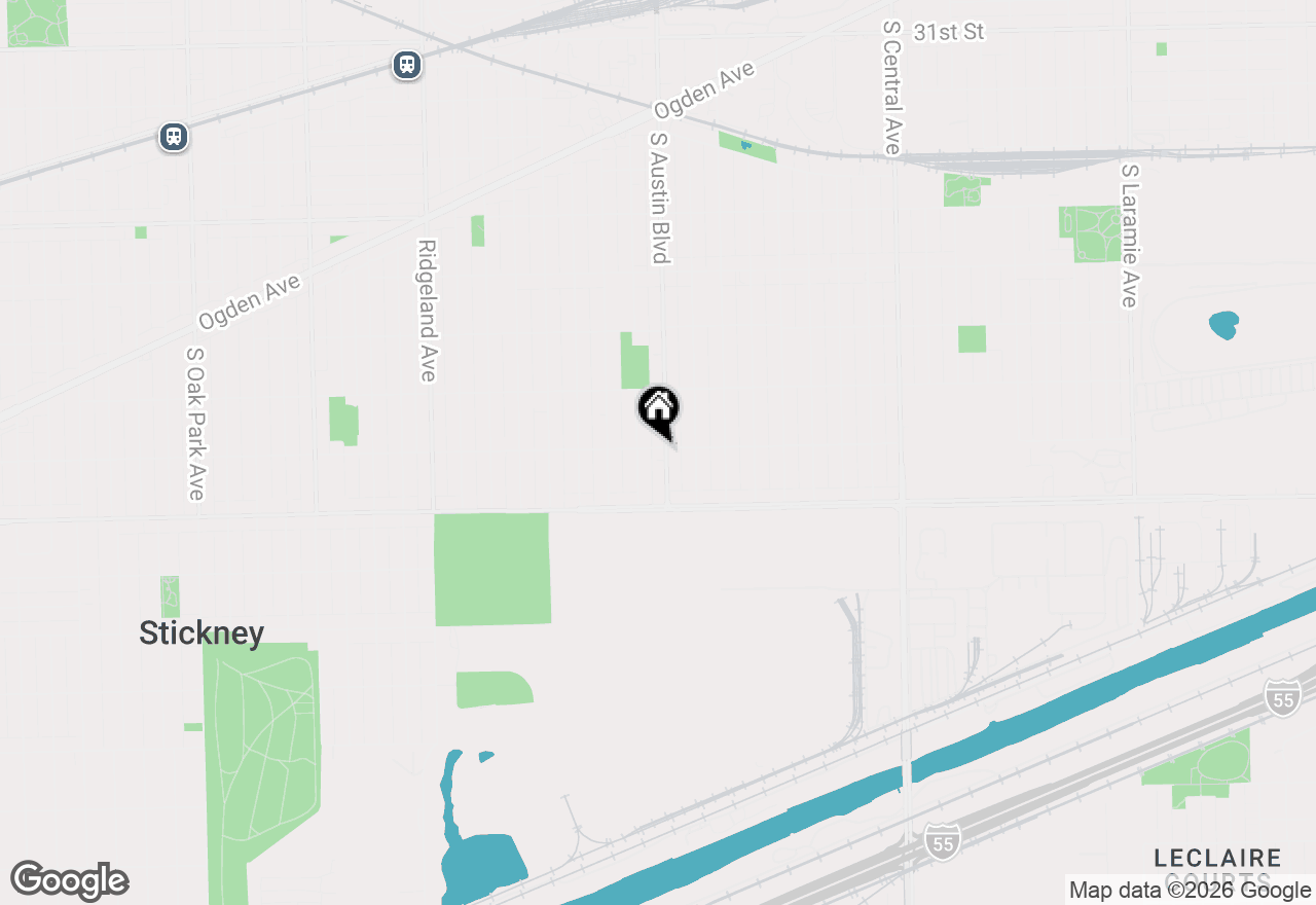 Map of 3802 S Austin Boulevard, Cicero, IL 60804