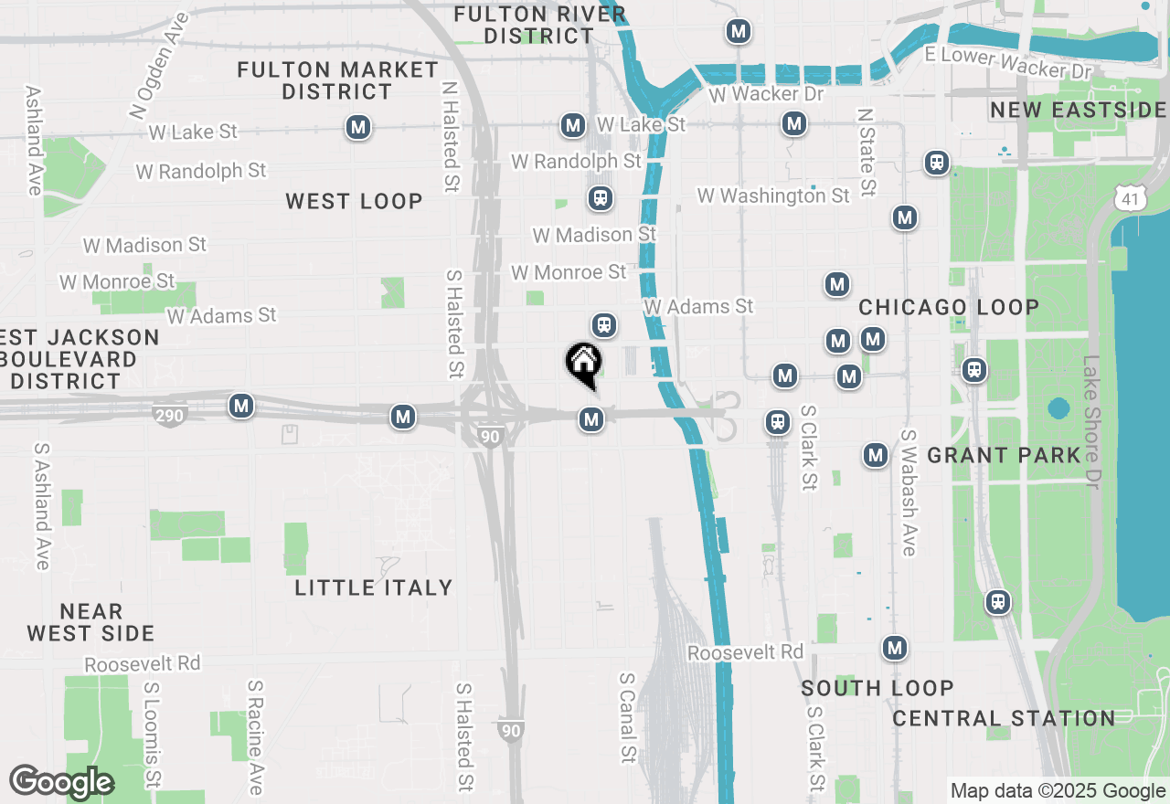 Map of 420 S Clinton Street #607, Chicago, IL 60607