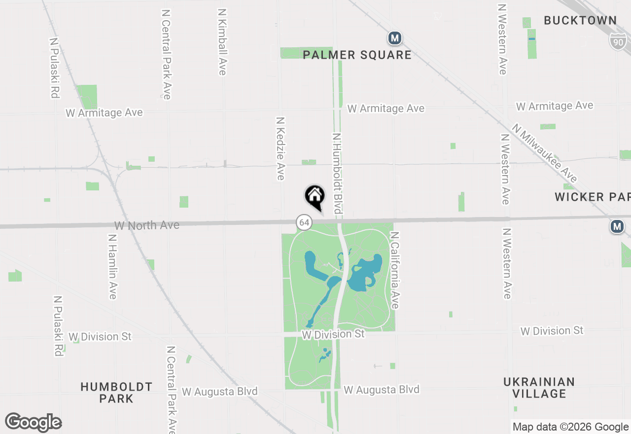 Map of 3044 W North Avenue #B, Chicago, IL 60647