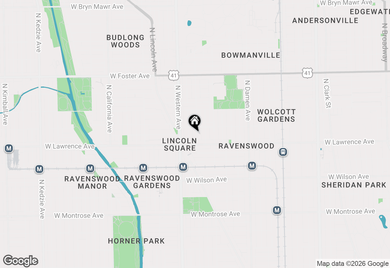 Map of 4836 N Oakley Avenue #1, Chicago, IL 60625