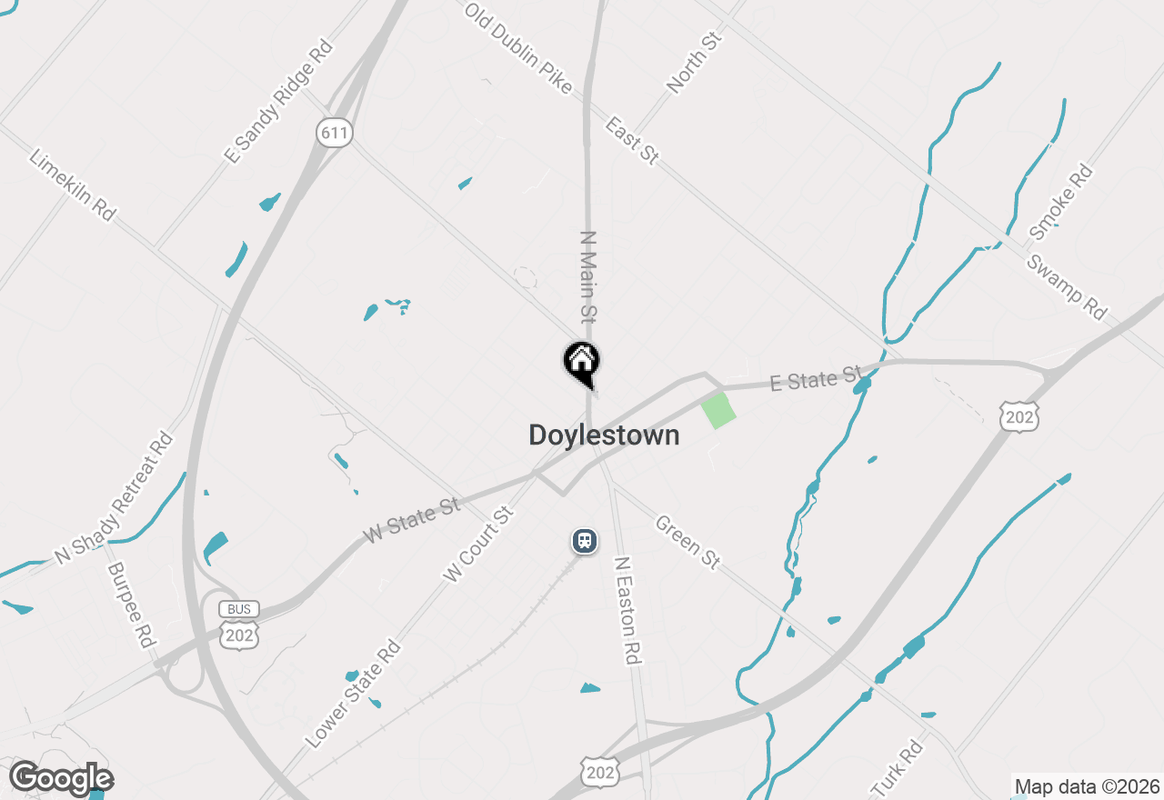 Map of 50 N Main Street, Doylestown, PA 18901