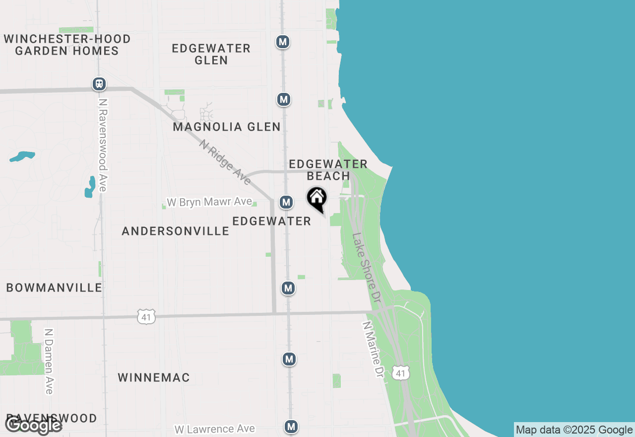 Map of 5511 N Kenmore Avenue #305, Chicago, IL 60640