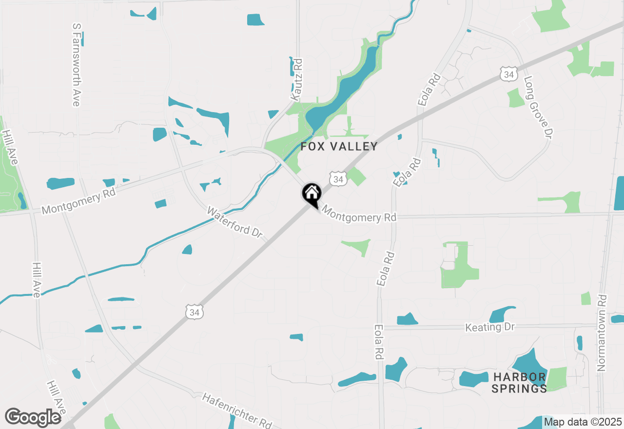 Map of 2235 Highfield Court, Aurora, IL 60504