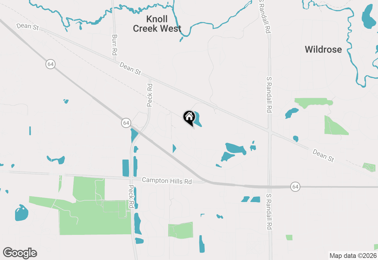 Map of 340 Hamilton Road, St. Charles, IL 60175