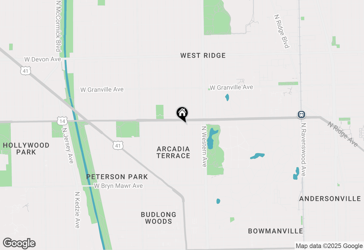 Map of 5943 N Maplewood Avenue #2, Chicago, IL 60659