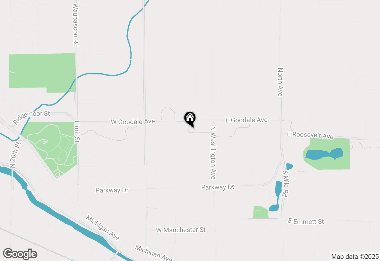 Map of 80 Vineyard Avenue, Battle Creek, MI 49037