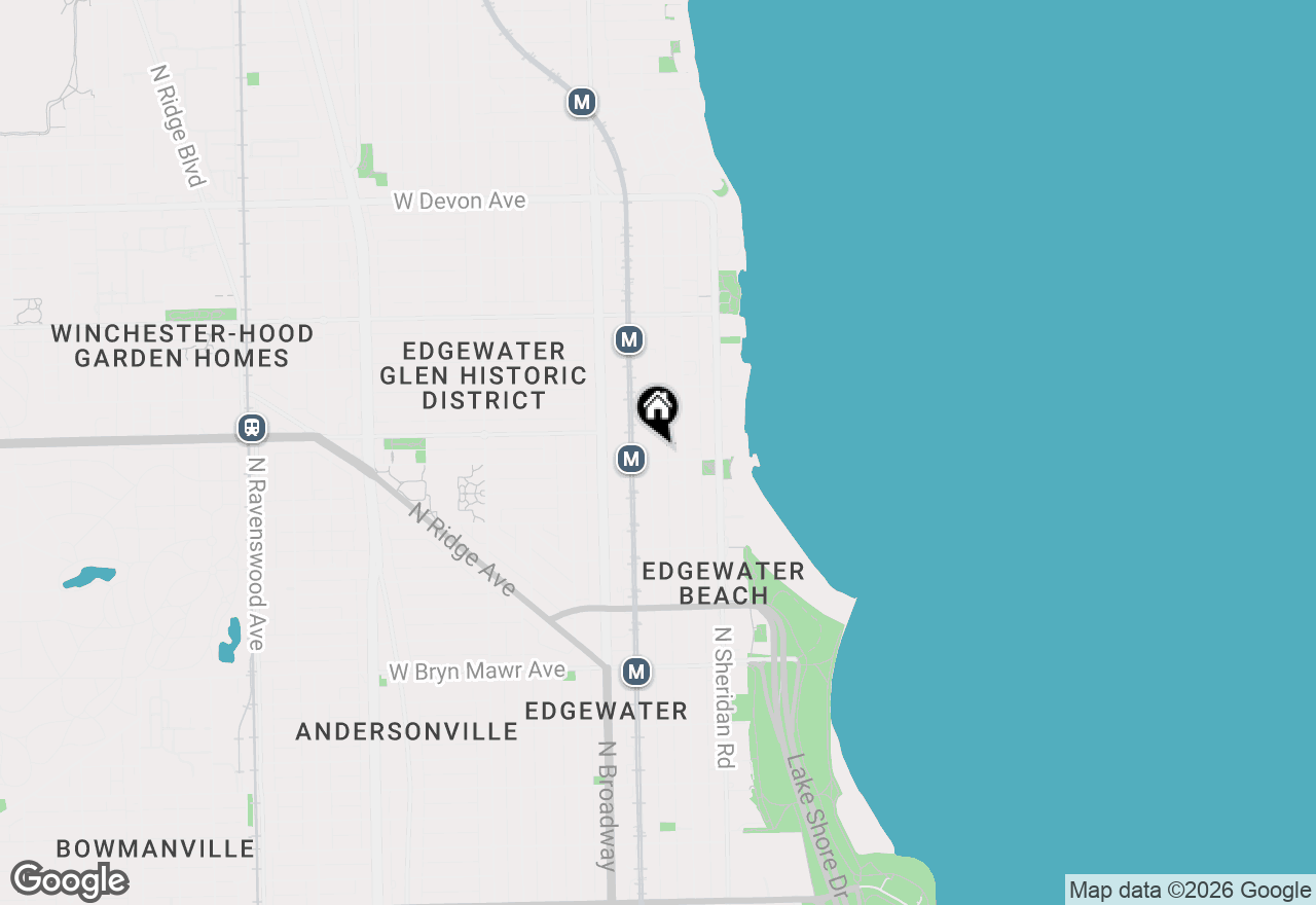 Map of 5941 N Winthrop Avenue #2E, Chicago, IL 60660