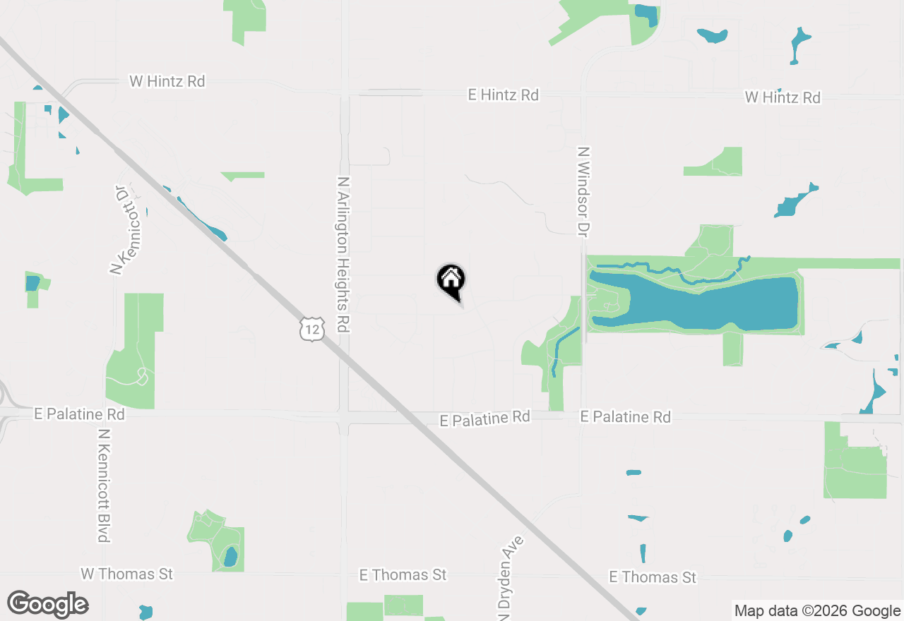 Map of 710 E Valley Lane, Arlington Heights, IL 60004