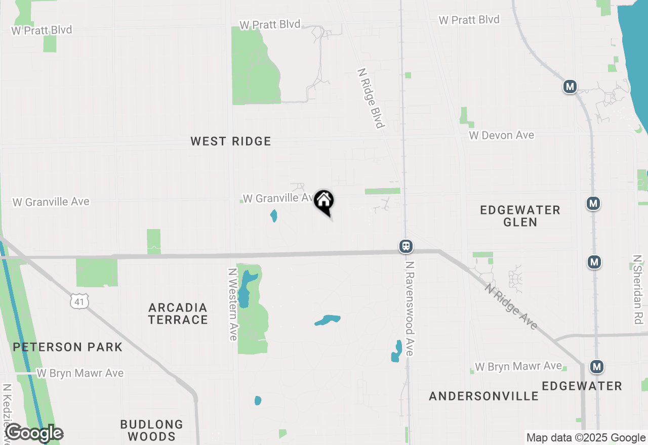 Map of 6125 N Hoyne Avenue #2S, Chicago, IL 60659