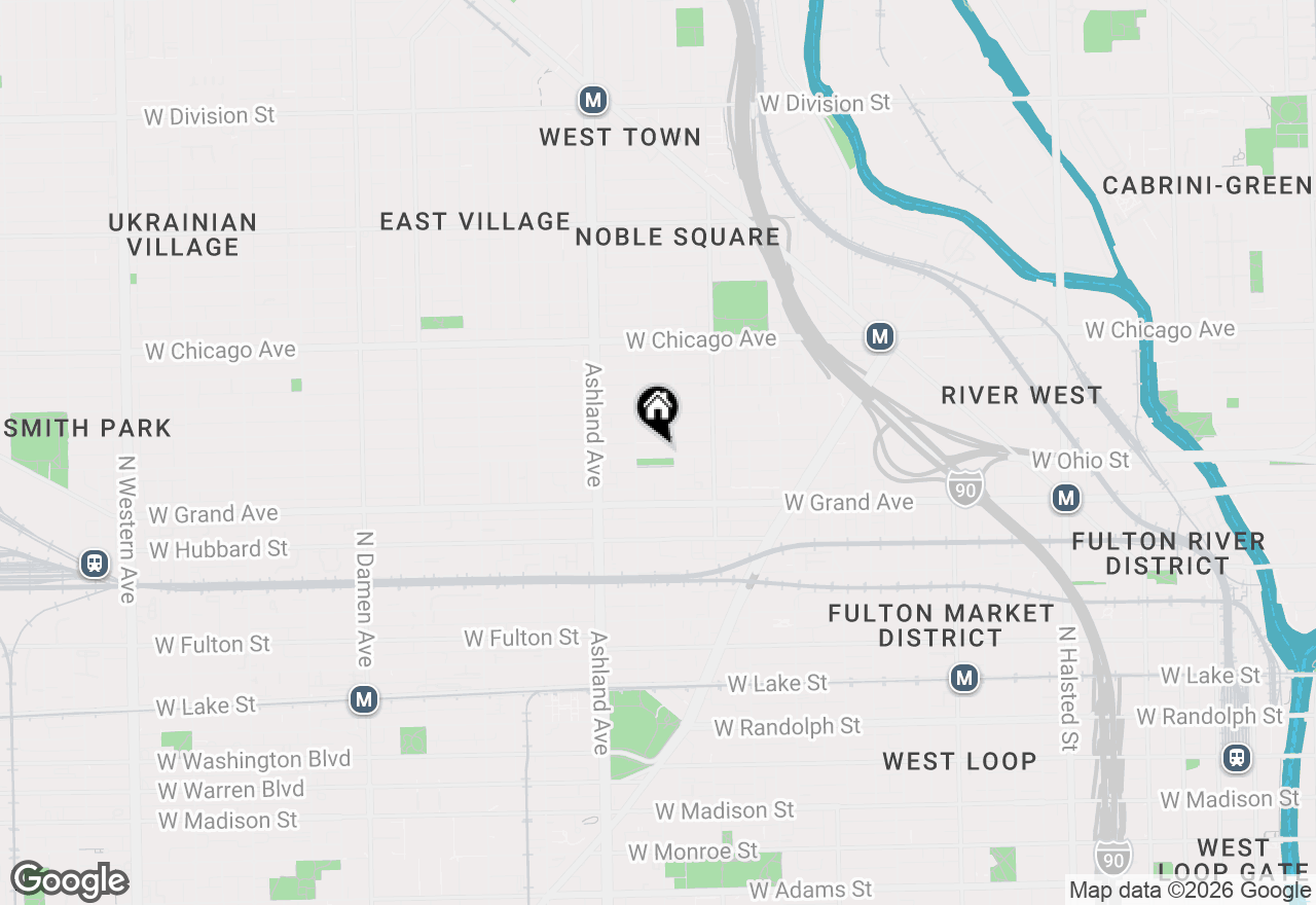 Map of 1460 W Ohio Street #3F, Chicago, IL 60622