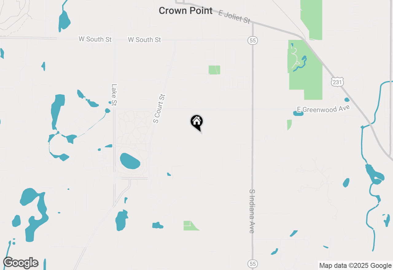 Map of 210 E Elizabeth Drive, Crown Point, IN 46307