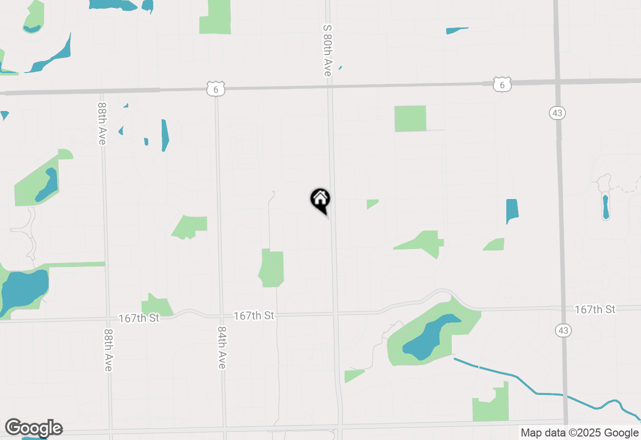 Map of 16312 Prairie Drive, Tinley Park, IL 60477