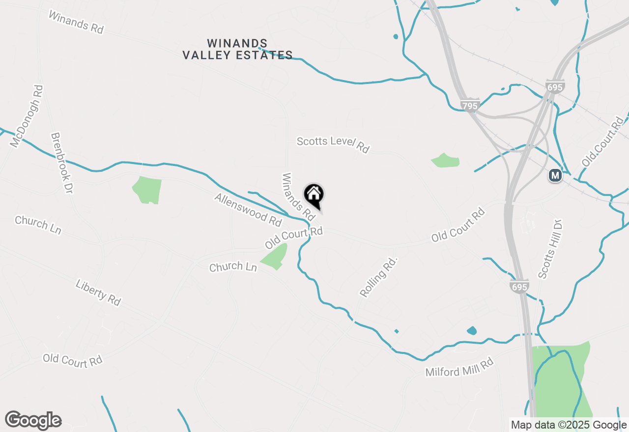 Map of 8412 Winands Road, Baltimore, MD 21208