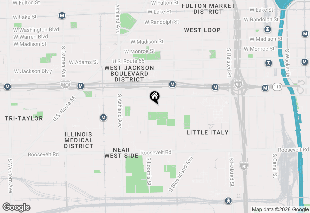 Map of 706 S Ada Street, Chicago, IL 60607
